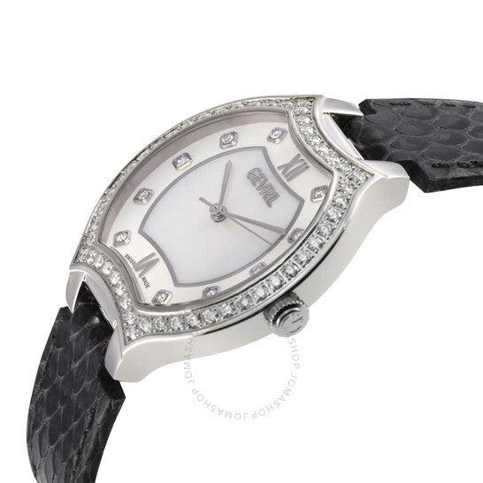 Gevril, Lugano Diamond Mother of Pearl Dial Ladies Watch