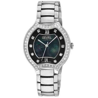 Gevril, Lugano Diamond Mother of Pearl Dial Ladies Watch