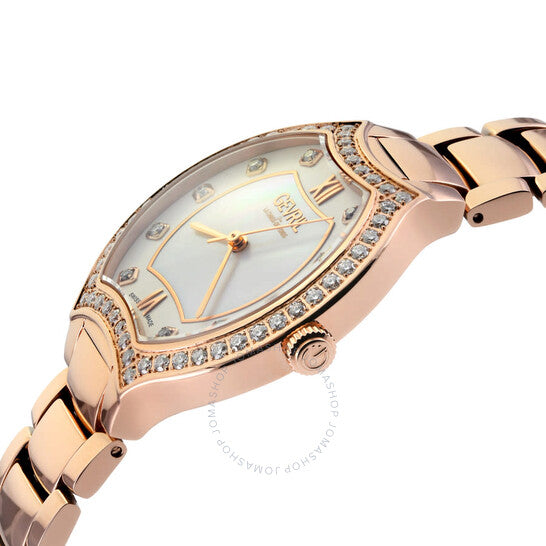 Gevril, Lugano Diamond Mother of Pearl Dial Ladies Watch