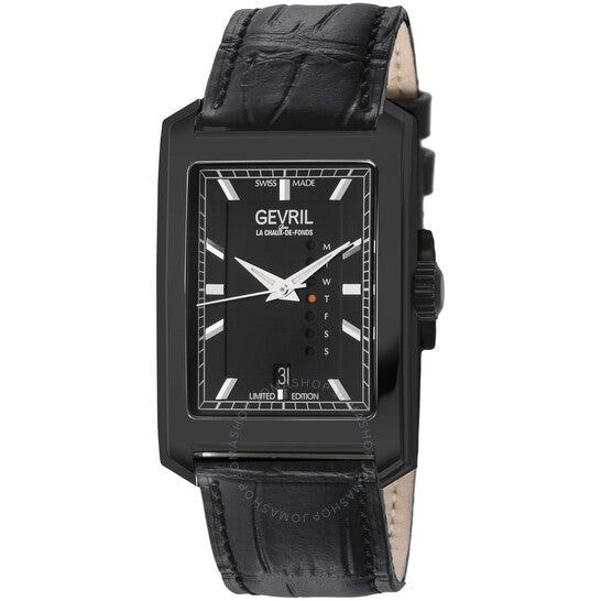جيفريل، مانهاتنهنج، ساعة رجالية أوتوماتيكية بمينا أسود