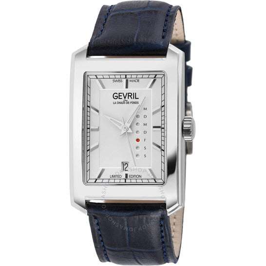 Gevril, Manhattanhenge Automatic White Dial Men's Watch
