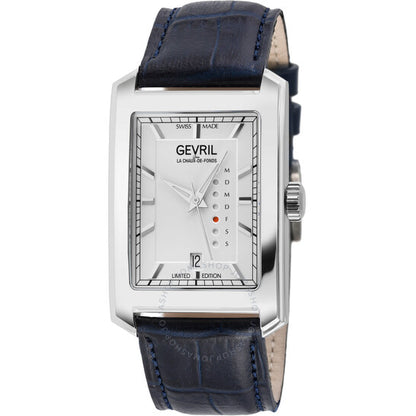 Gevril, Manhattanhenge Automatic White Dial Men's Watch