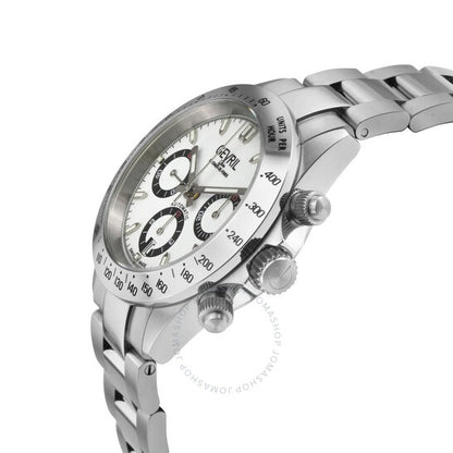 Gevril, New Amsterdam Chronograph Automatic White Dial Men's Watch