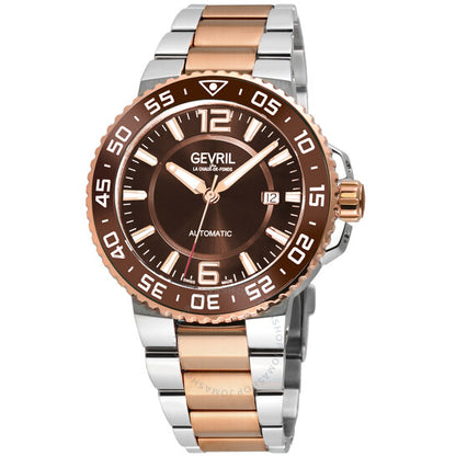 Gevril, Riverside Automatic Brown Dial Men's Watch