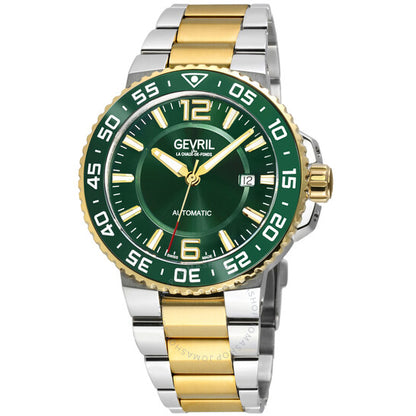 Gevril, Riverside Automatic Green Dial Men's Watch