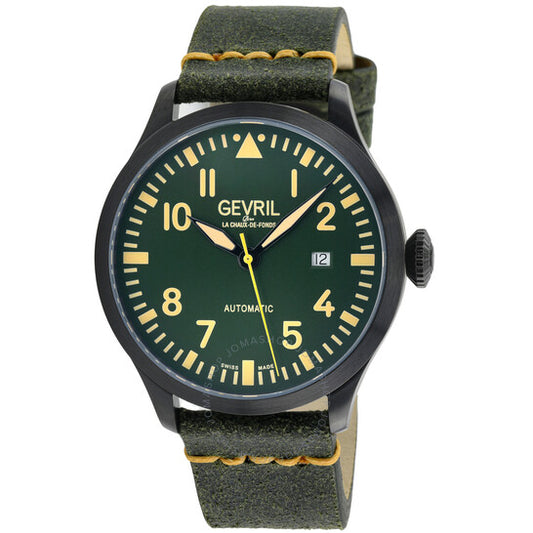 Gevril, Vaughn Automatic Green Dial Men's Watch
