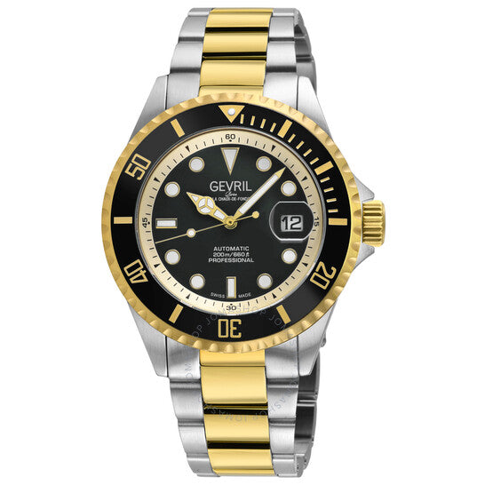 Gevril, Wall street Automatic Black Dial Men's Watch