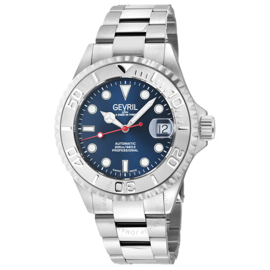 Gevril, Wall Street Automatic Blue Dial Men's Watch
