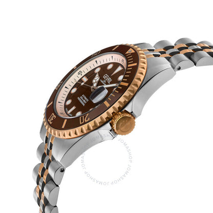Gevril, Wall street Automatic Brown Dial Men's Watch