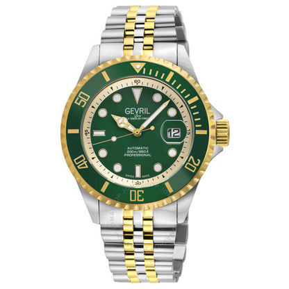 Gevril, Wall street Automatic Green Dial Men's Watch
