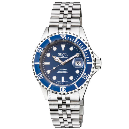Gevril, Wall Street Blue Dial Men's Watch