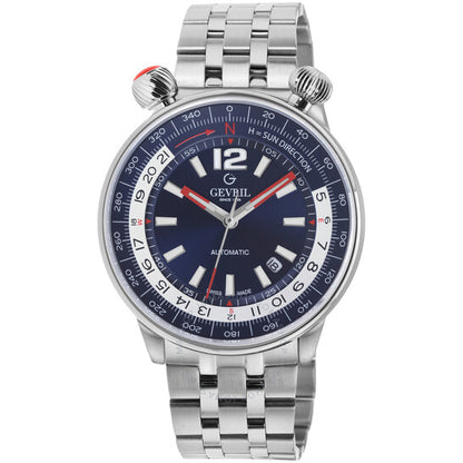 Gevril, Wallabout Automatic Blue Dial Men's Watch