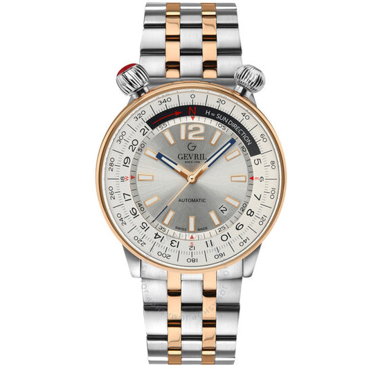 جيفريل، ساعة والاباوت أوتوماتيكية للرجال بمينا فضي