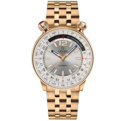 Gevril, Wallabout Automatic Silver Dial Men's Watch