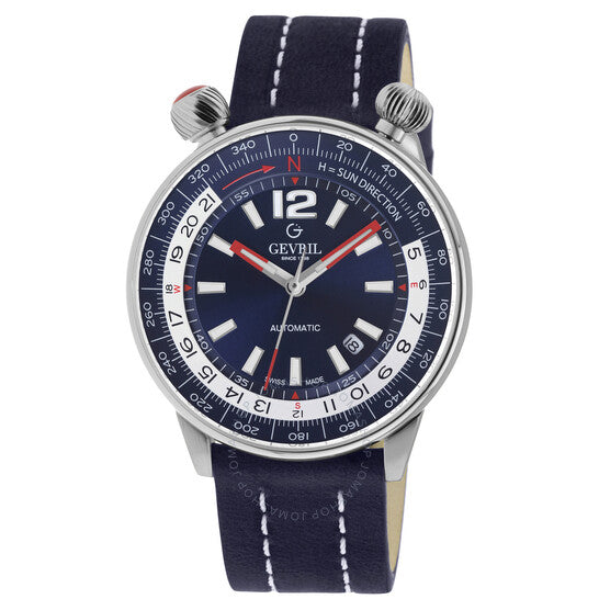Gevril, Wallabout Blue Dial Men's Watch