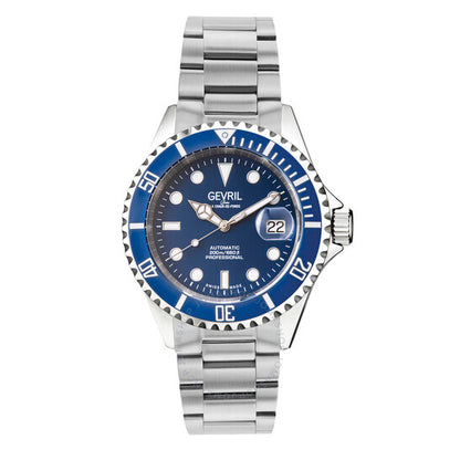 Gevril, Wallstreet Automatic Blue Dial Men's Watch