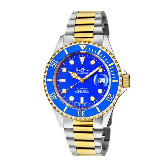 Gevril, Wallstreet Automatic Blue Dial Men's Watch