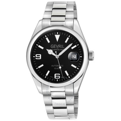 Gevril, West Village Automatic Black Dial Men's Watch
