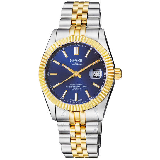 Gevril, West Village Automatic Blue Dial Men's Watch