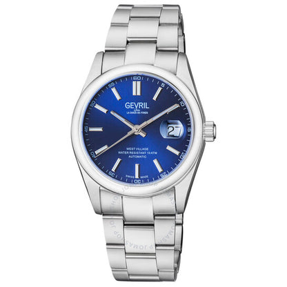 Gevril, West Village Automatic Blue Dial Men's Watch