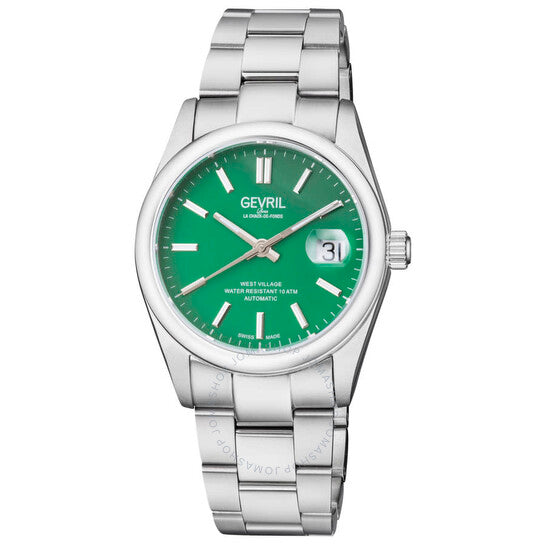 Gevril, West Village Automatic Green Dial Men's Watch