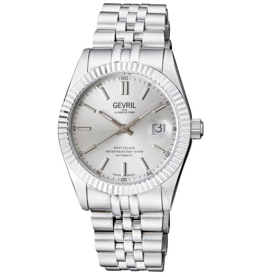 Gevril, West Village Automatic Silver Dial Men's Watch