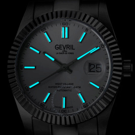 Gevril, West Village Automatic Silver Dial Men's Watch