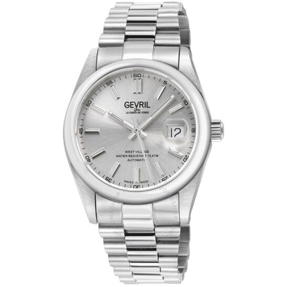 Gevril, West Village Automatic Silver Dial Men's Watch