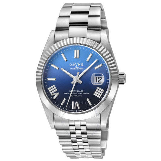 Gevril, West Village Fusion Elite Automatic Blue Dial Men's Watch