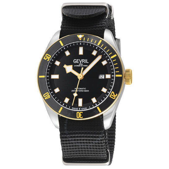 Gevril, Yorkville Automatic Black Dial Men's Watch