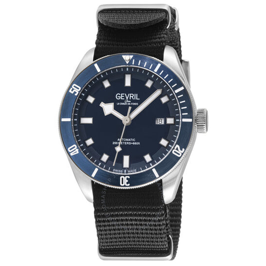 Gevril, Yorkville Automatic Blue Dial Men's Watch