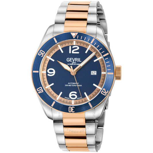 Gevril, Yorkville Blue Dial Men's Watch
