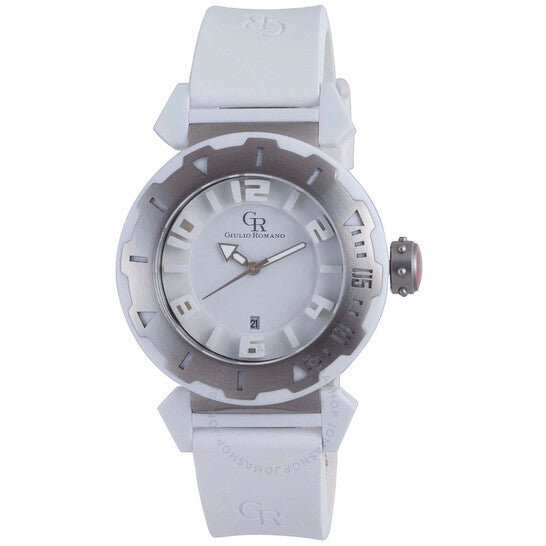Giulio Romano, Ferrara Steel Bezel White Dial Men's Watch