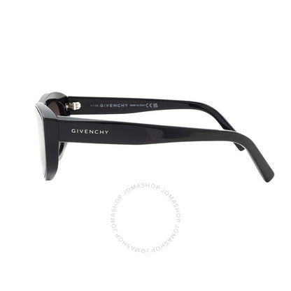 نظارة شمسية نسائية من جيفنشي، بتصميم فراشة متدرجة اللون، باللون البني