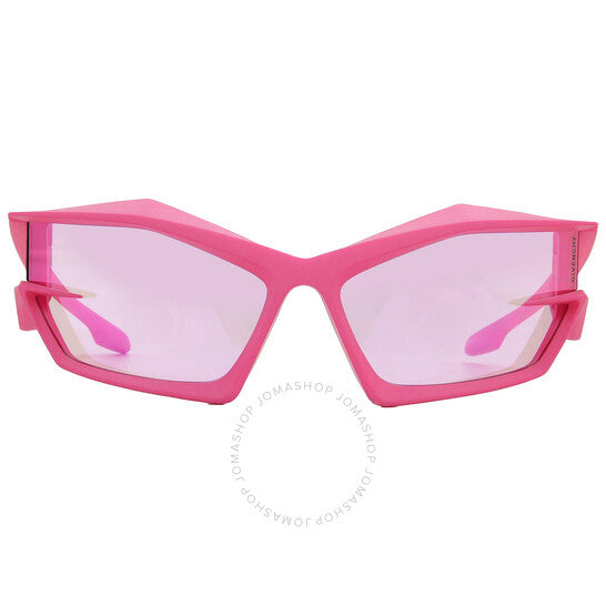 نظارة شمسية جيفنشي للرجال، مرآة فلاش وردية غير منتظمة