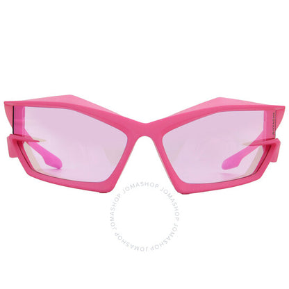 نظارة شمسية جيفنشي للرجال، مرآة فلاش وردية غير منتظمة