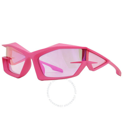 نظارة شمسية جيفنشي للرجال، مرآة فلاش وردية غير منتظمة