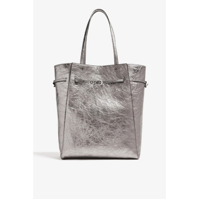 Voyou - Medium North-South Tote_Silvery Grey