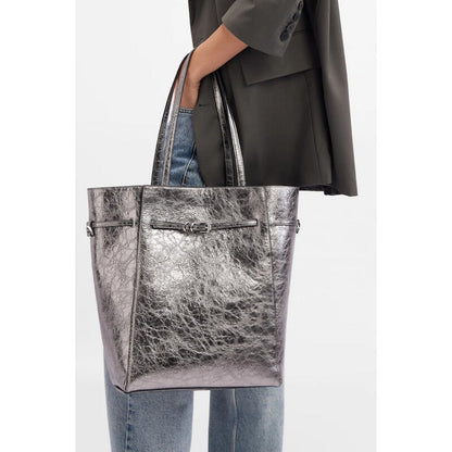 Voyou - Medium North-South Tote_Silvery Grey