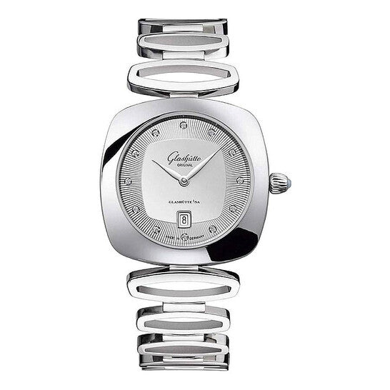 Glashutte Original, Pavonina Quartz Diamond Silver Dial Ladies Watch