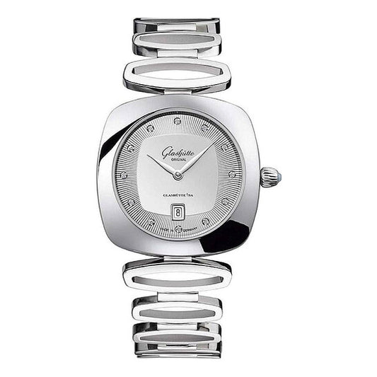 Glashutte Original, Pavonina Quartz Diamond Silver Dial Ladies Watch