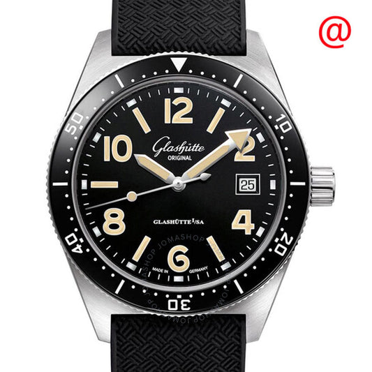 Glashutte Original, SeaQ Automatic Black Dial Men's Watch