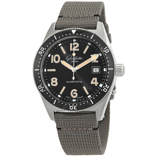 Glashutte Original, SeaQ Automatic Black Dial Men's Watch