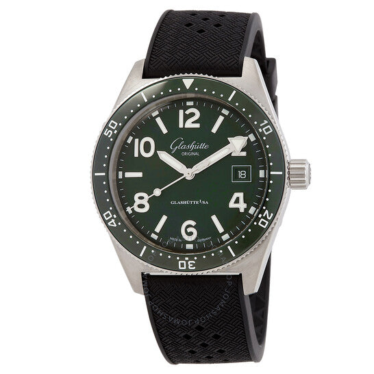 Glashutte Original, SeaQ Automatic Green Dial Men's Watch