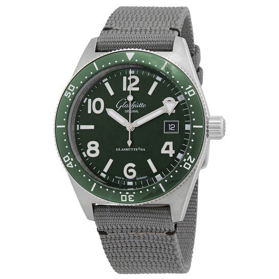 Glashutte Original, SeaQ Automatic Green Dial Men's Watch