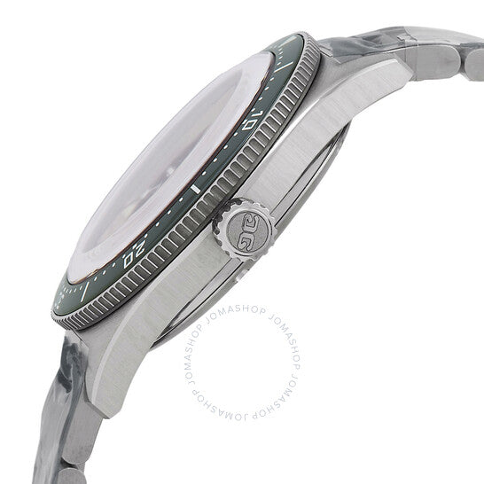ساعة جلاشوت الأصلية، سي كيو أوتوماتيكية للرجال بمينا أخضر