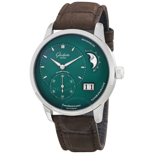 Glashutte Original, Glashutte PanoMaticLunar Automatic Green Dial Men's Watch
