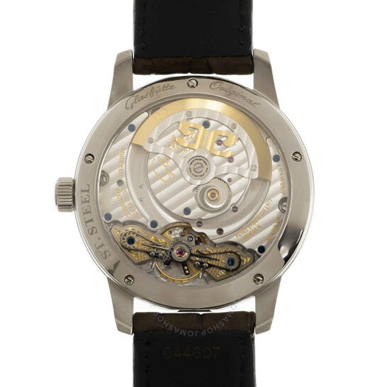 ساعة غلاشوت بانوماتيك لونار أوتوماتيكية للرجال بمينا أخضر، أصلية من غلاشوت