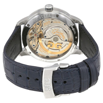 ساعة جلاشوت الأصلية، ساعة جلاشوت بانوماتيك لونار أوتوماتيكية للرجال بمينا أزرق