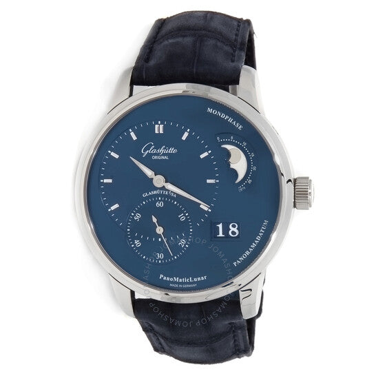 Glashutte Original, Glashutte PanoMaticLunar Blue Dial Automatic Men's Watch